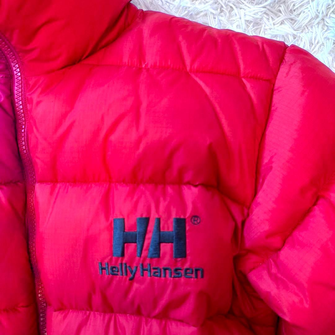 美品】ヘリーハンセン リバーシブル ヌプシ ダウンジャケット 刺繍ロゴ