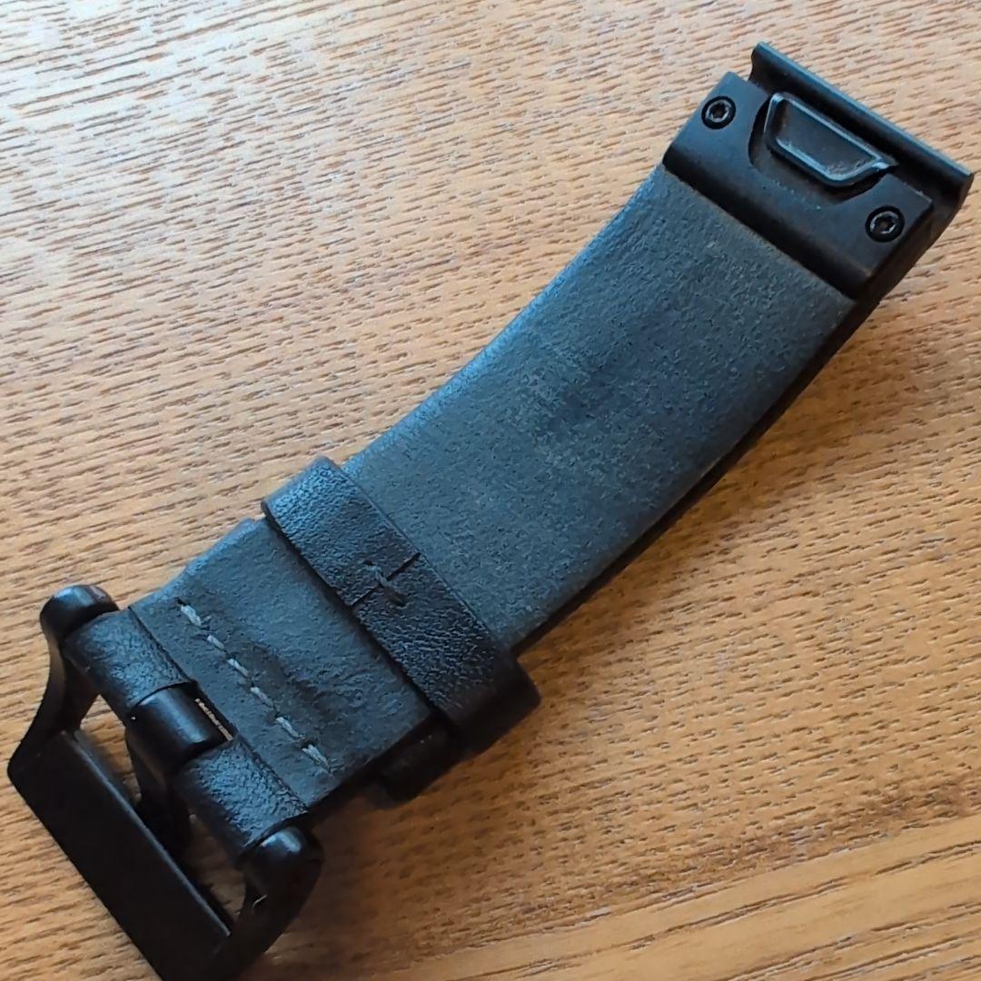 Garmin ガーミン純正 レザーベルト ブラック 22mm QuickFit - メルカリ