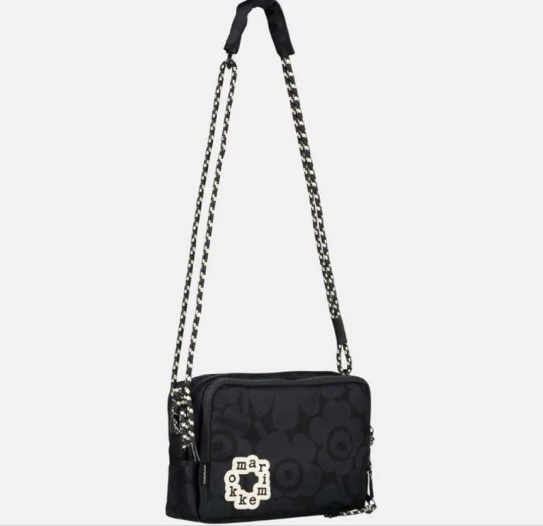 marimekko kioski ブラック　ショルダーバッグ ZOZO先行/ノベルティ付》【kioski】Iloisa Mini Unikko / shoulder bag