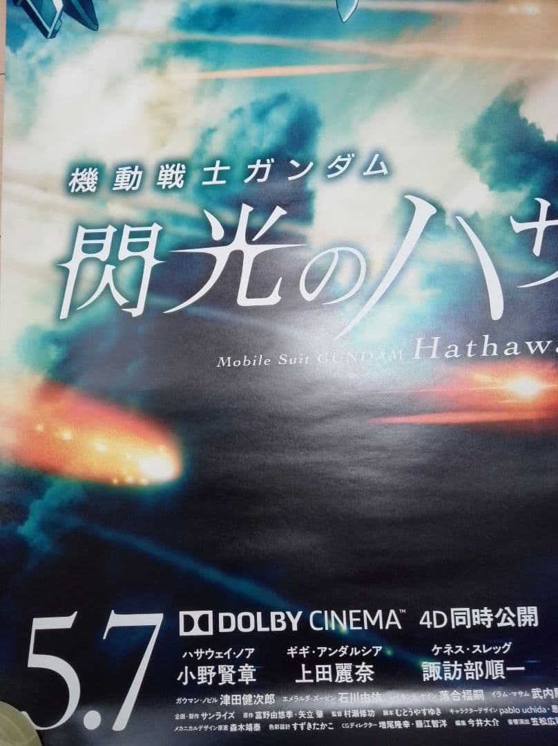 機動戦士ガンダム 閃光のハサウェイ 映画 ポスター 販促非売品 レア