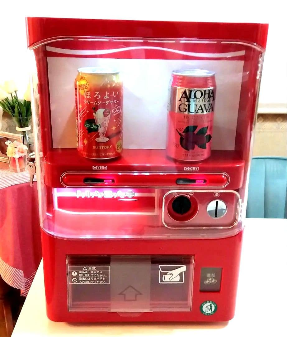 希少/美品 マサオコーポレーション ミニ自動販売機型保冷庫 取説/全