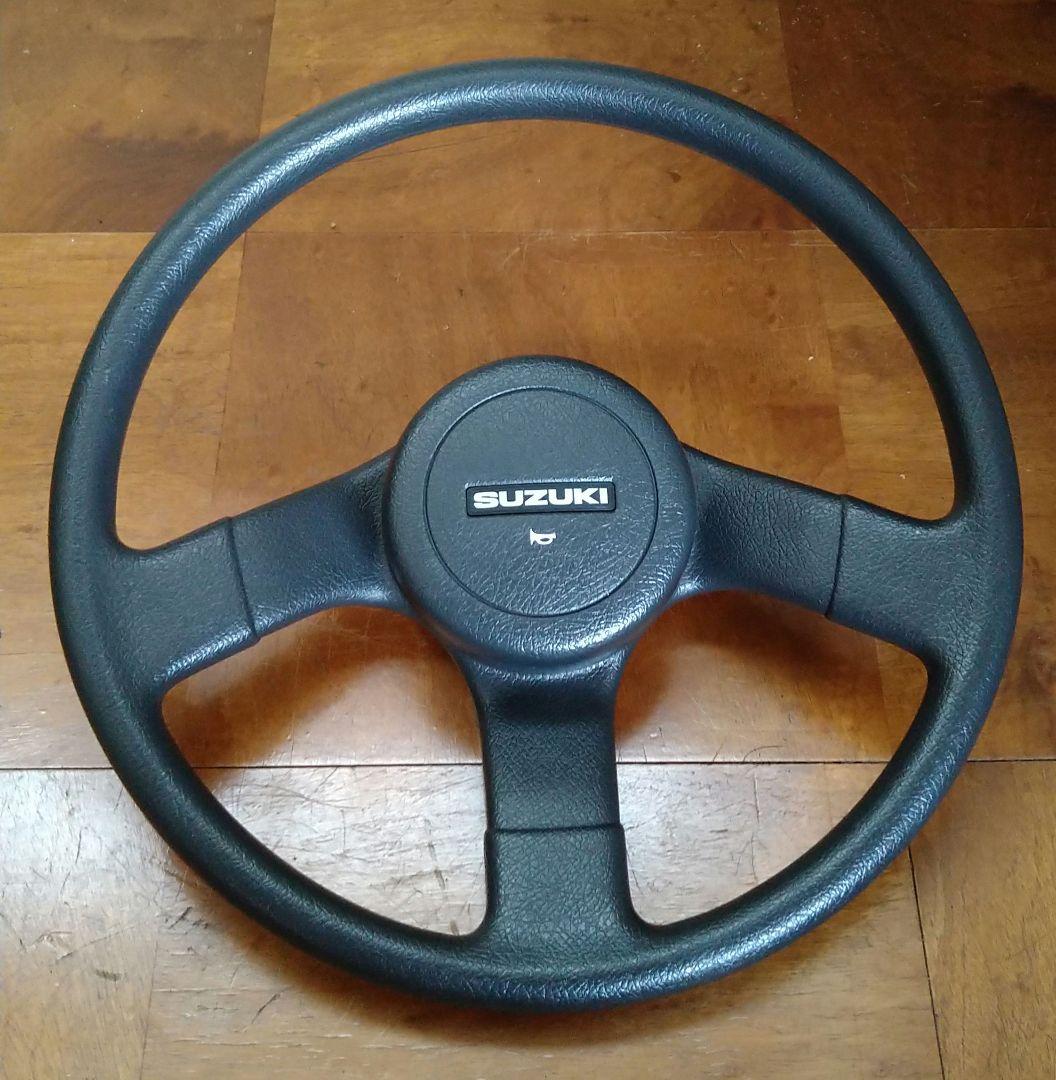 スズキ ジムニー JA11 純正ステアリングハンドル 他部品 6点まとめ売り