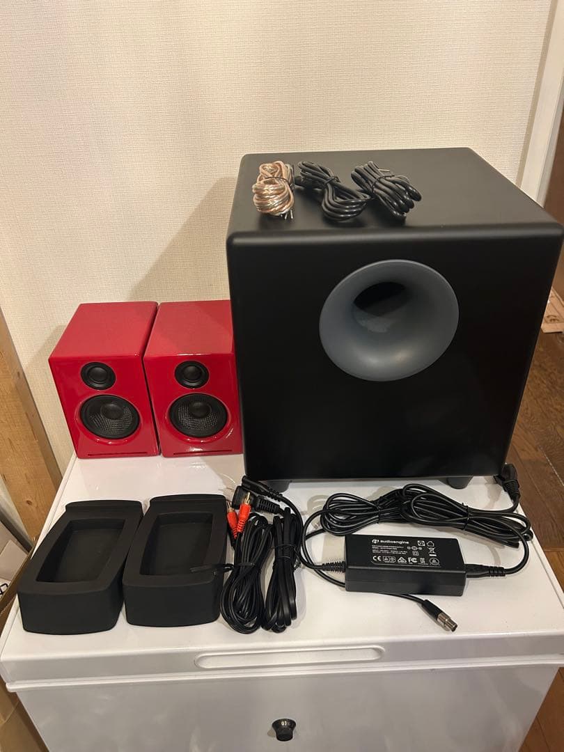 Audioengine A2+（RED） S8 パワードサブウーファー セット Audioengine A2+（RED） S8 パワードサブウーファー セット - メルカリ