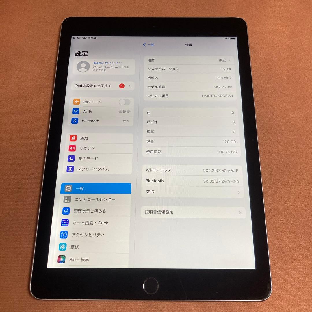 820 電池最良好☆iPad Air2 第2世代 128GB WIFIモデル☆ Apple iPad Air 2 Wi-Fi+Cellular 128GB SIMフリー 価格比較 - 価格.com