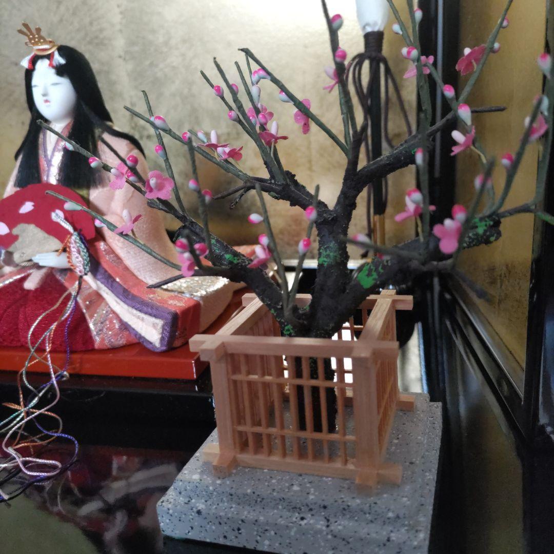雛人形 江戸木目込人形 親王飾り 貝殻細工風 高級衣装 収納箱付き