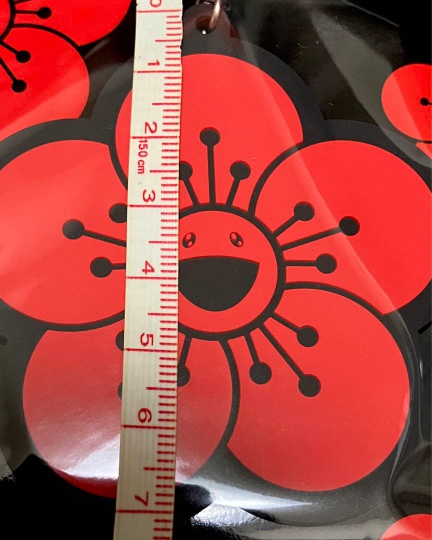 村上隆 囍鵲亭 きじゃくてい ラバー キーリング 梅 ブラック