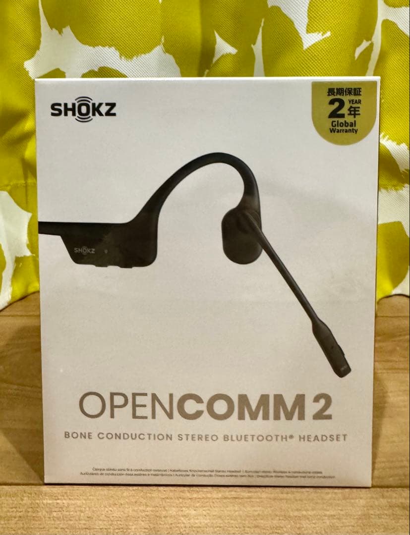 新品未開封 SHOKZ OPENCOMM2 ブラック Bluetooth対応 - メルカリ