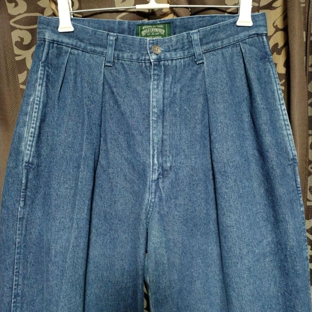 90s ポロカントリー チノデニムPOLO COUNTRY ラルフローレン - メルカリ