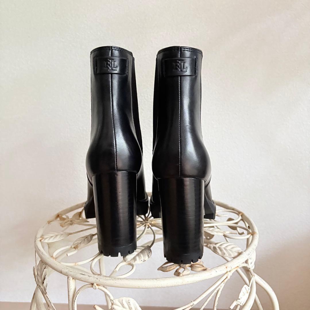 新品同様ラルフローレンプラットフォームショートブーツ - 靴新 モデル