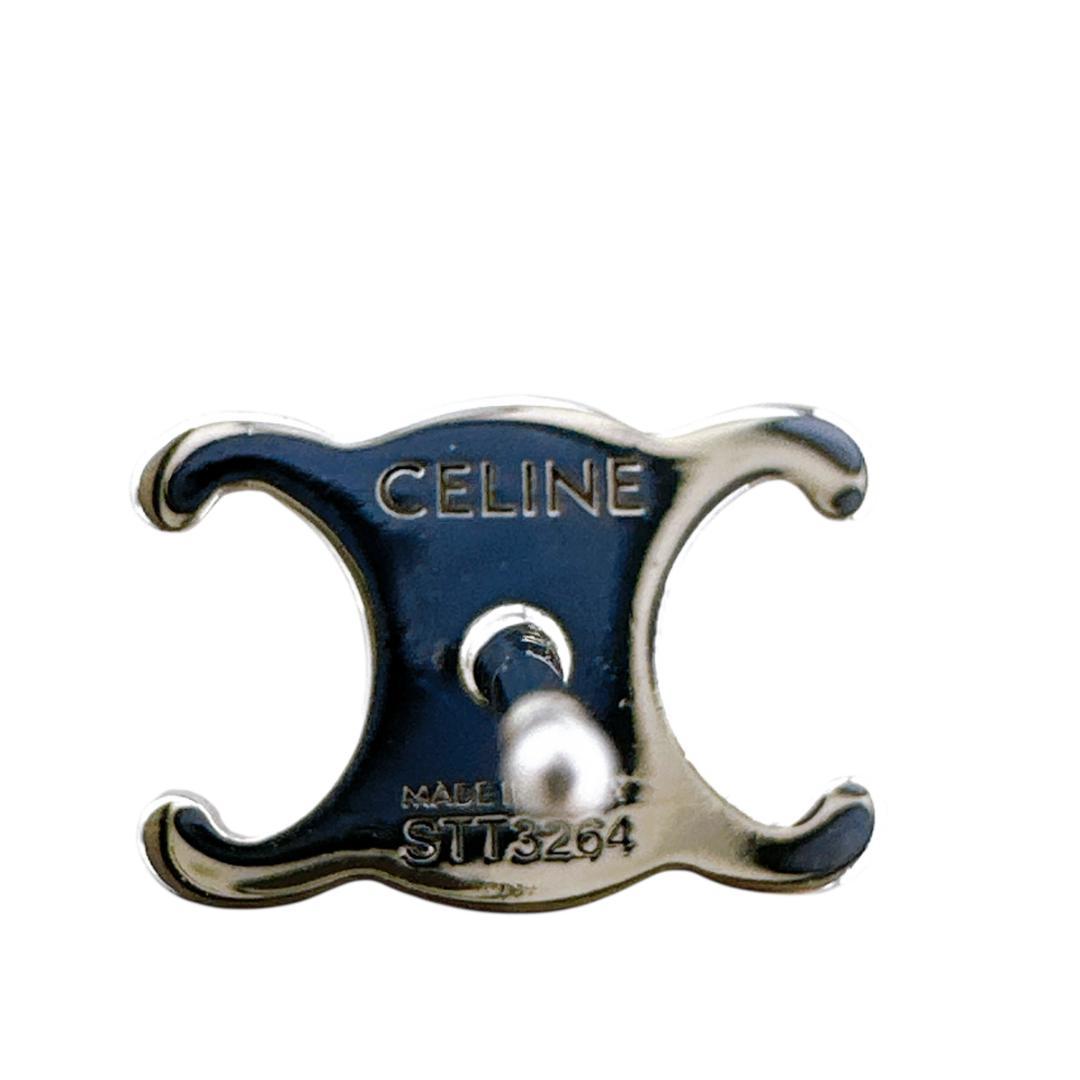 CELINE 片耳 トリオンフ スタッズ ピアス ブラス SILVER シルバー