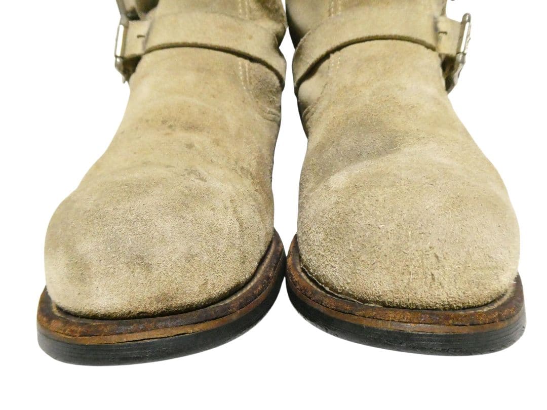 9-1/2E！ベージュスエード！ショートエンジニア！チペワ91070スエード