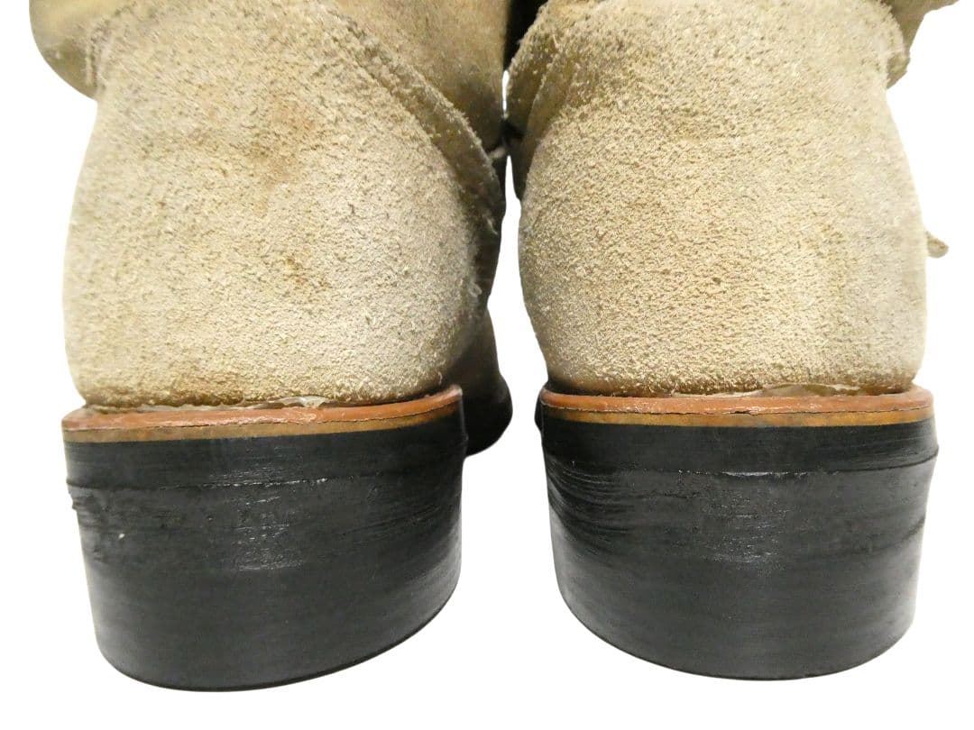 9-1/2E！ベージュスエード！ショートエンジニア！チペワ91070スエード