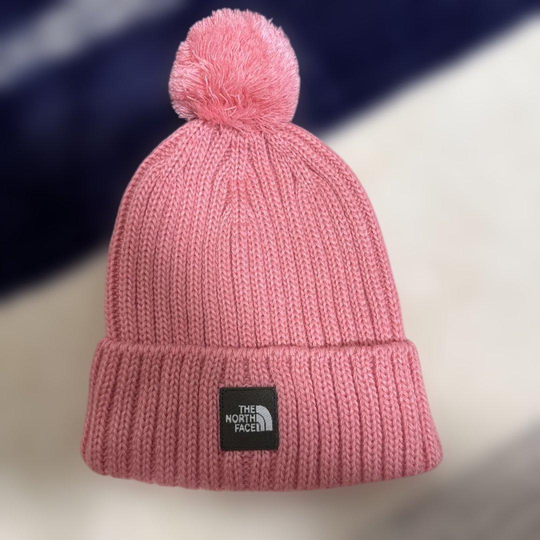 THE NORTH FACE ピンク ニット帽 ベビー 60-90センチ - メルカリ