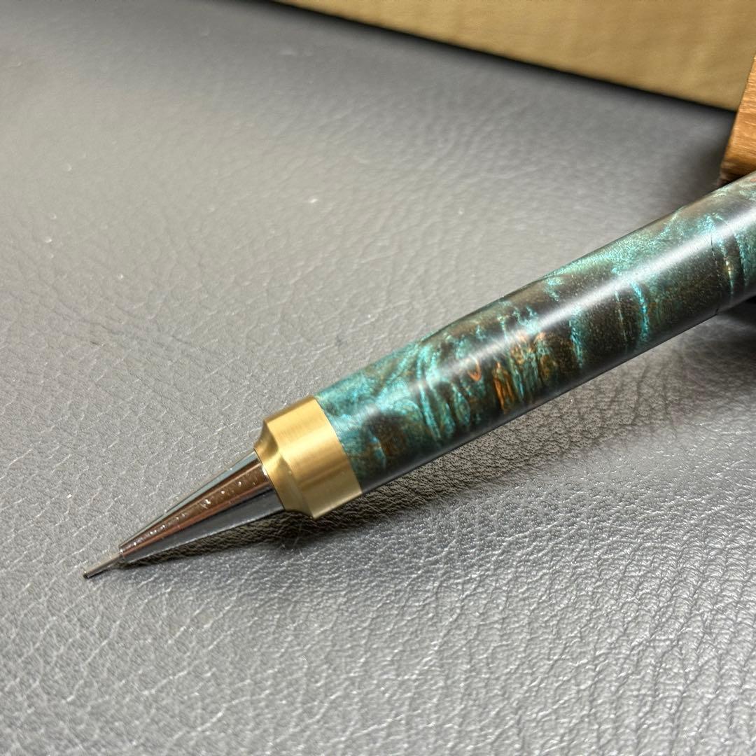 121楓瘤スタビ木製シャーペン強低重心R 真鍮