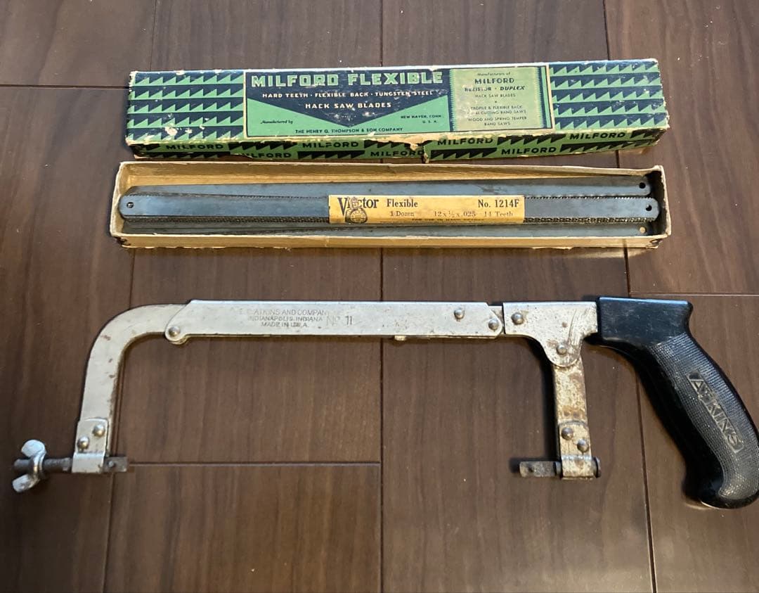 40sUSA製ATKINS社製弓のこぎりとMILFORD社の替え刃のセット 40sUSA製ATKINS社製弓のこぎりとMILFORD社の替え刃のセット - メルカリ