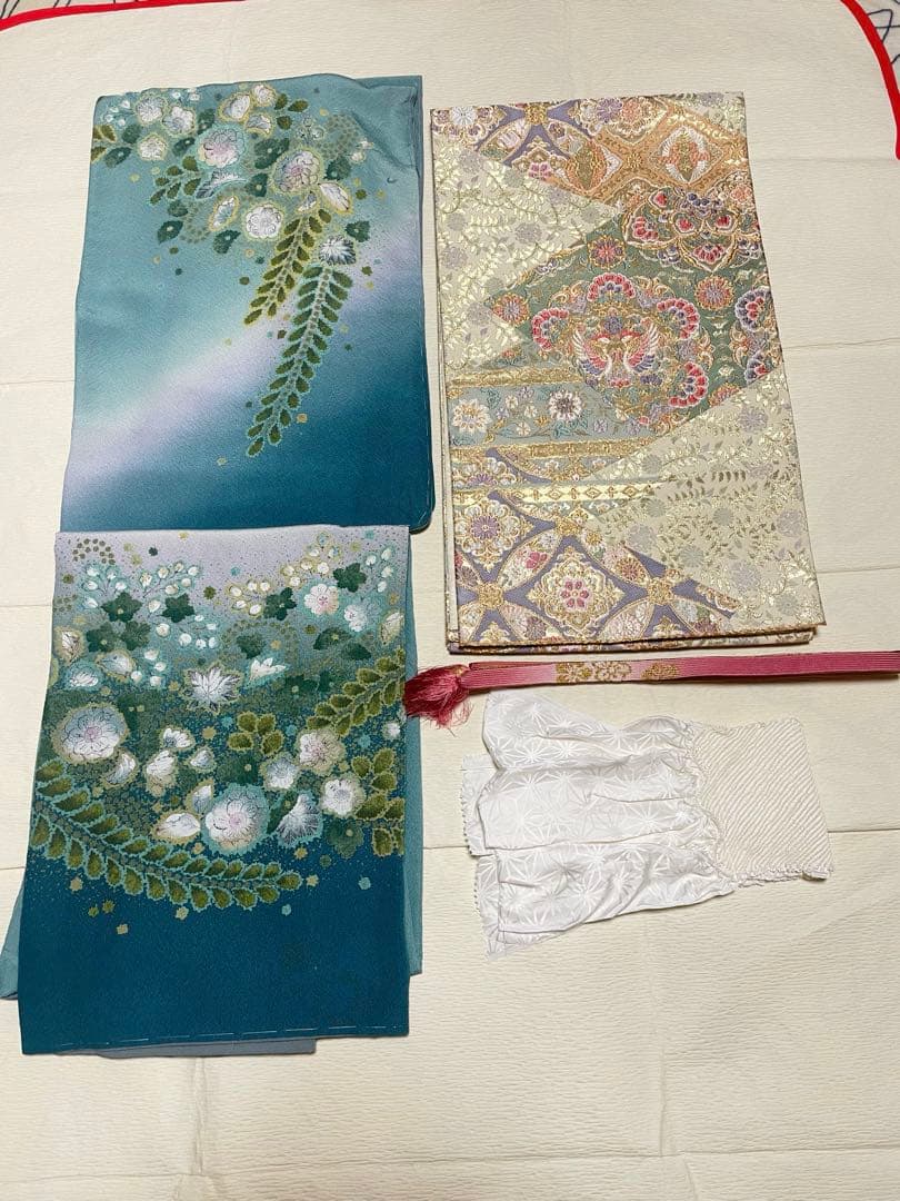 訪問着フルセット 辻ヶ花 絞り しつけ糸付き 正絹 入学式 卒業式