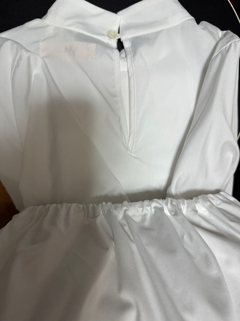 美品 heve.ベイブ バルーンボウタイブラウス 白色 受注商品