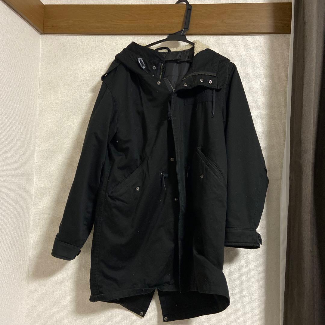 ブラック フリースライニング モッズコート - メルカリ