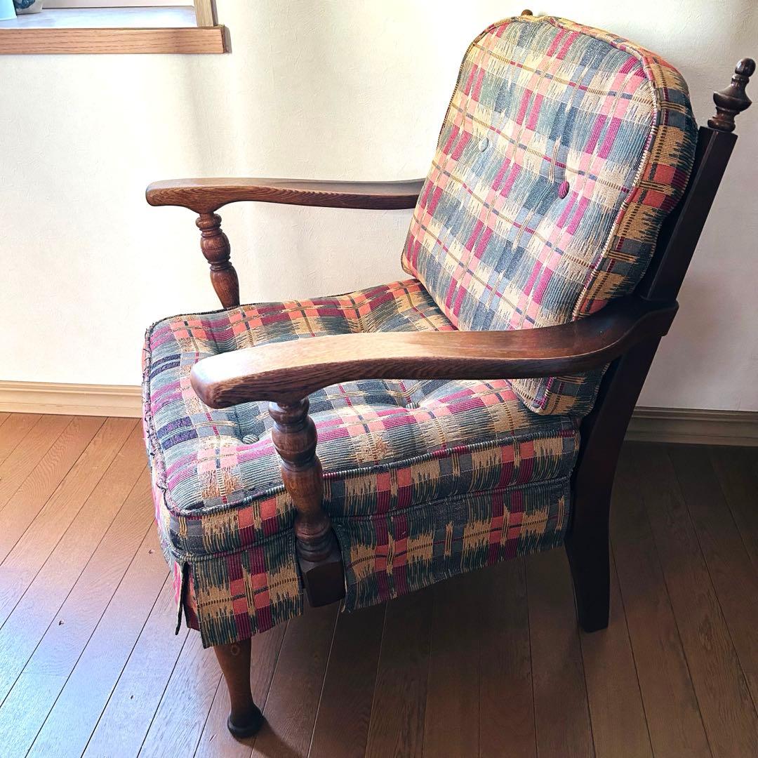 飛騨産業 キツツキ 穂高 オーク材 アーム 1Pソファ ラウンジチェア 1