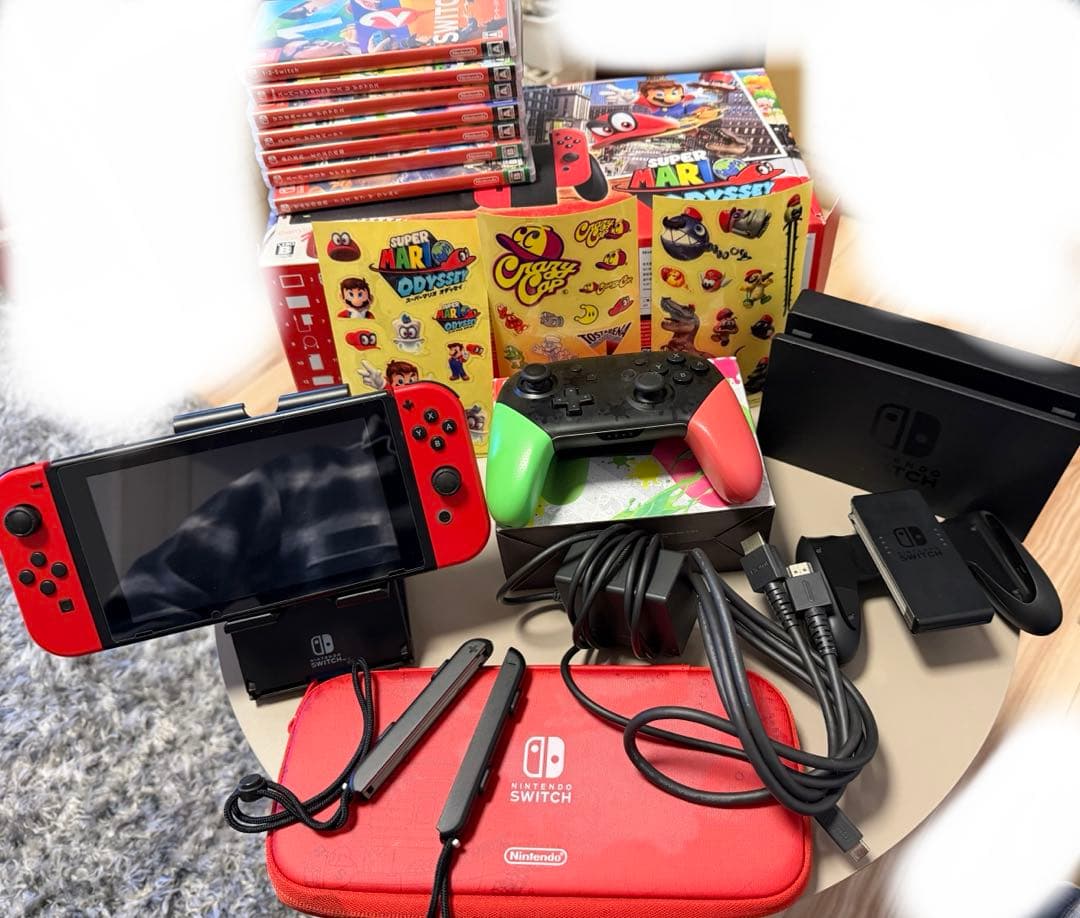Nintendo Switch 本体 赤/黒 + ゲームセット7個 Amazon.co.jp: 【整備済み品】 任天堂 Nintendo Switch ニンテンドー