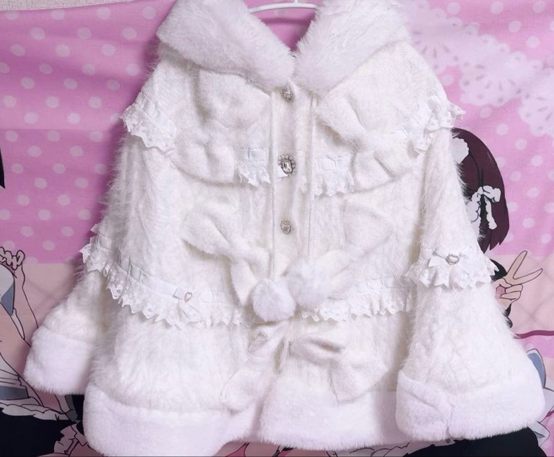 美品 ♡ LIZLISA ミルフィーユレースポンチョ ホワイト ミルフィーユレースポンチョ ｜ LIZ LISA（リズリサ）公式通販