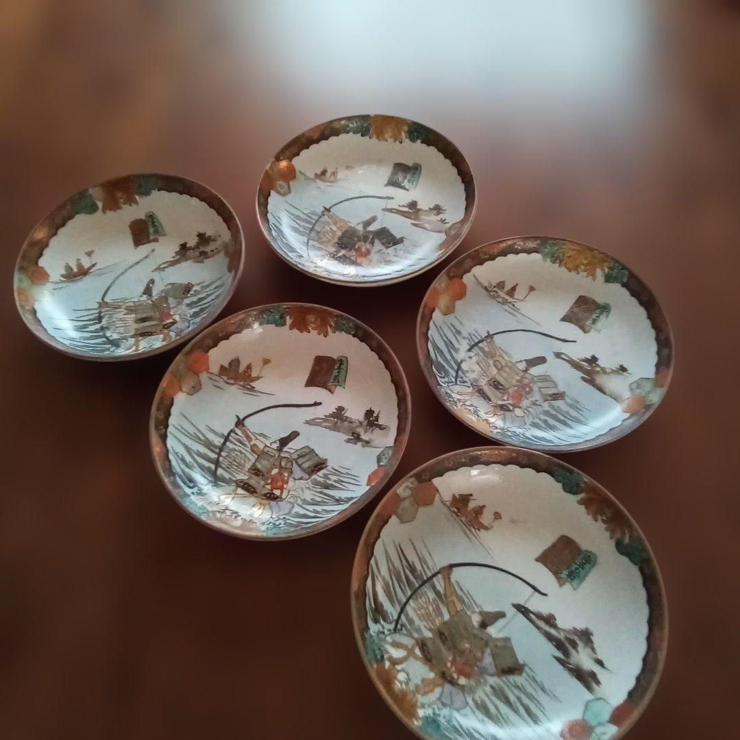 骨董品九谷焼の皿 5個セット - メルカリ