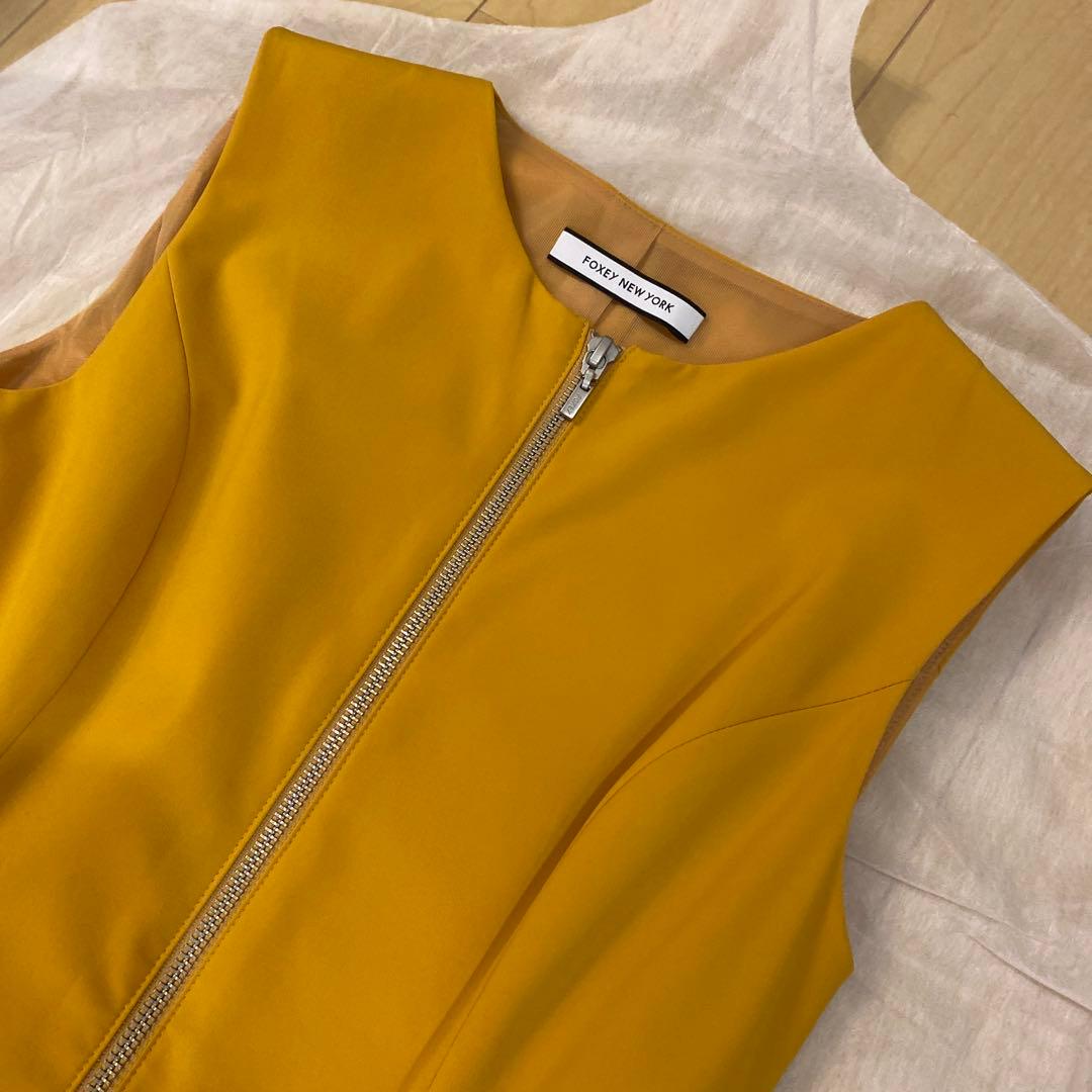 FOXEY NEWYORK ワンピース　ファスナー前開き 中古・古着通販】FOXEY NEWYORK (フォクシーニューヨーク) ジップ