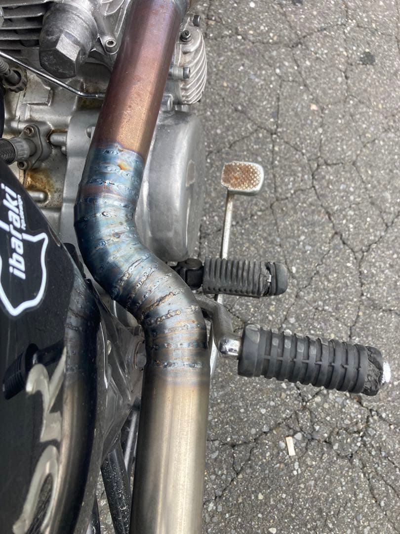 sr400 アップマフラーワンオフ チョッパー vmx モトクロス ヤマハ