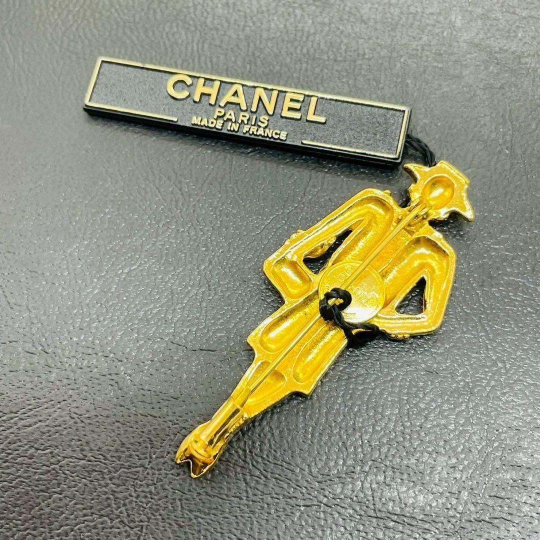 【mh/11.23/30】シャネル CHANELマドモアゼルモチーフ ブローチ