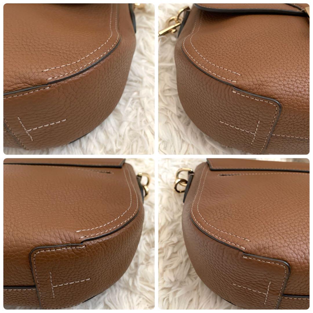 極美品✨フルラ ウラニア ショルダーバッグ レザー 現行 レア ロゴ