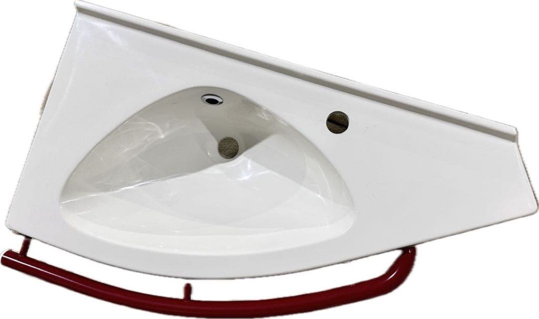 【展示品】フィンランド製 手摺りつき、高さ調整可能、抗菌洗面台 LIXIL（リクシル） 洗面台 INAX Crevi クレヴィ セットプラン 奥行560