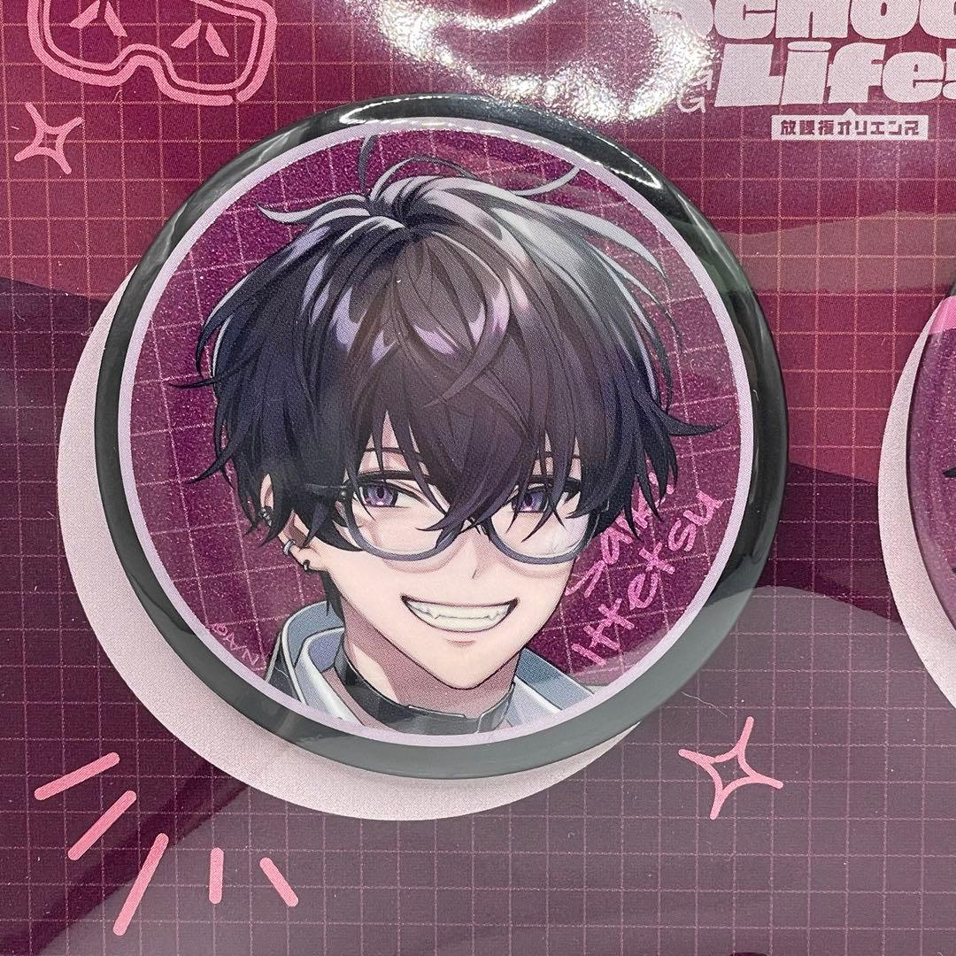 にじさんじ 佐伯イッテツ 缶バッジ 放課後オリエンスEnjoySchoolLif