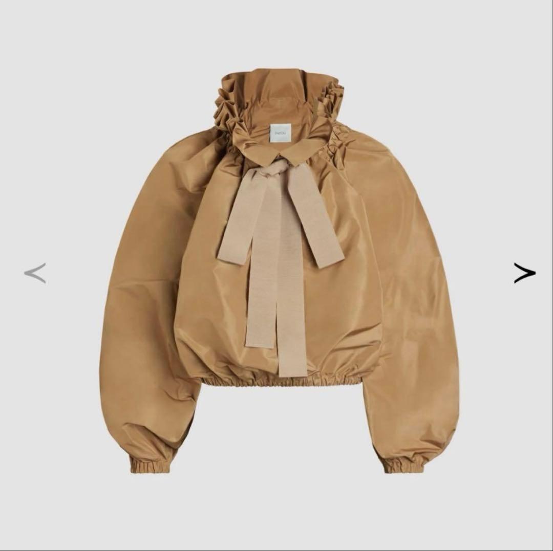 PATOU】フリルブラウス 36 ベージュ