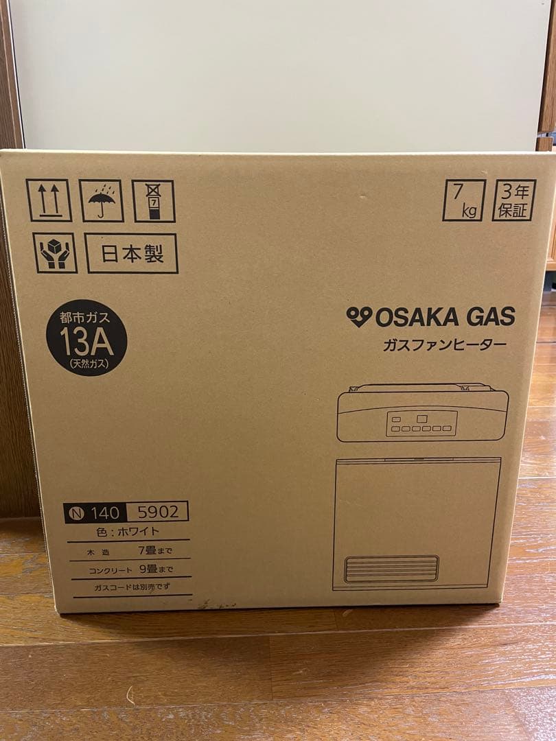 OSAKA GAS ガスファンヒーター 13A 日本製　大阪ガス 大阪ガス ガスファンヒーター(都市ガス13A用 木造11畳/ コンクリート15