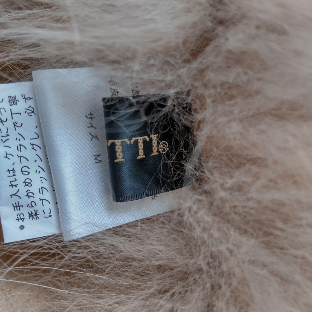 LORITTI ロリッティ ポンチョ カシミヤ フォックス フード付き М