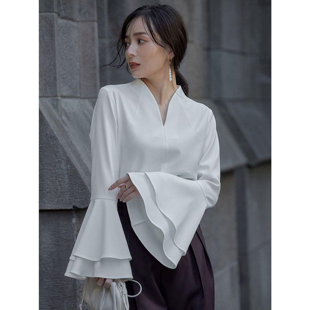 アニュアンス anuans ラッフルスリーブブラウス アニュアンス anuans ラッフルスリーブブラウス （BEIGE