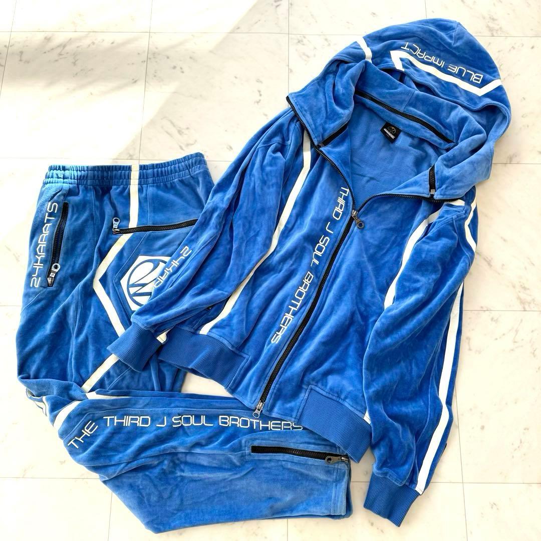 24karats】三代目JSOUL BROTHERS JSB ベロア ジャージ