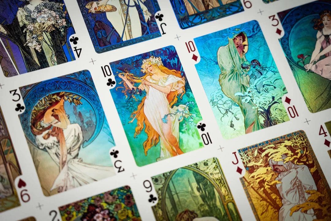 未使用】限定生産ミュシャ高級トランプ Mucha Holo Boxset - メルカリ