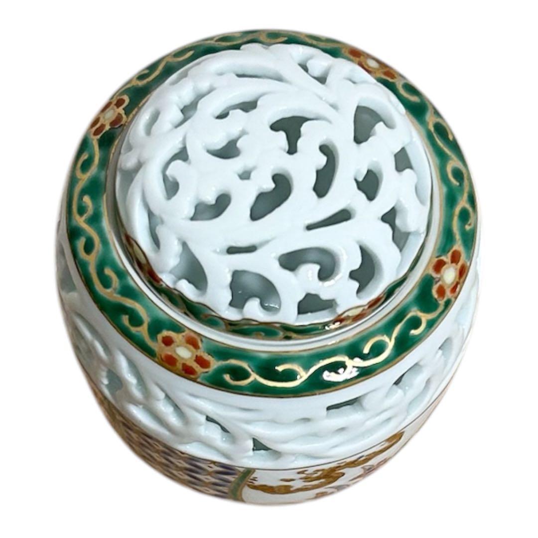 深野泰山 香炉 三川内焼 平戸泰山窯 伝統工芸 赤絵屋 - メルカリ