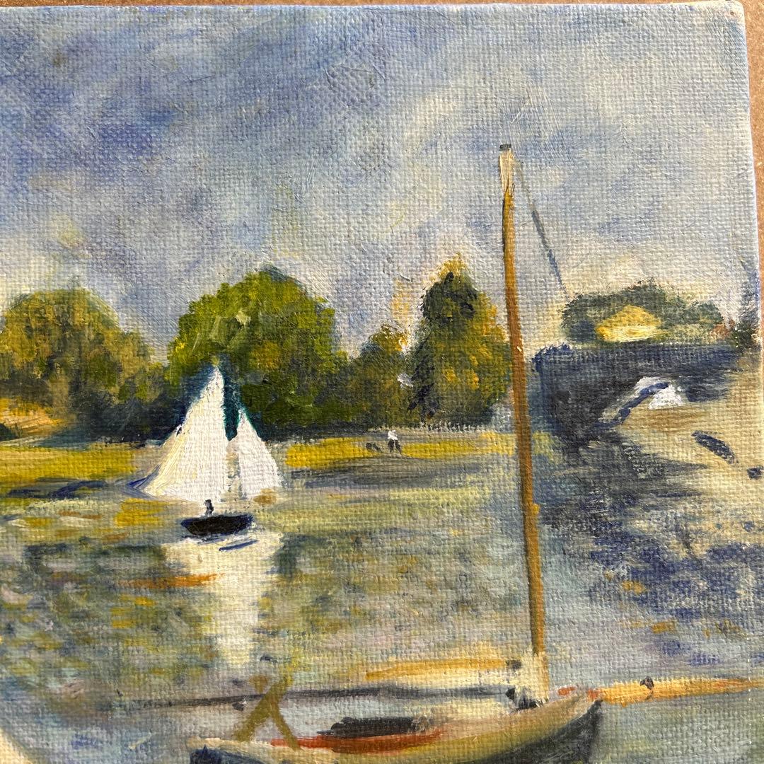 モネ湖畔ヨット模写