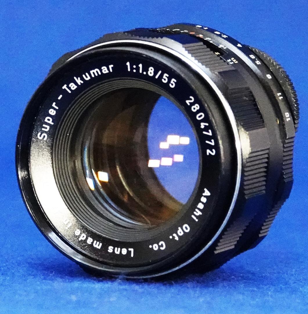 2804772　極上美品＆フレア後期型Super-Takumar　F1.8/55