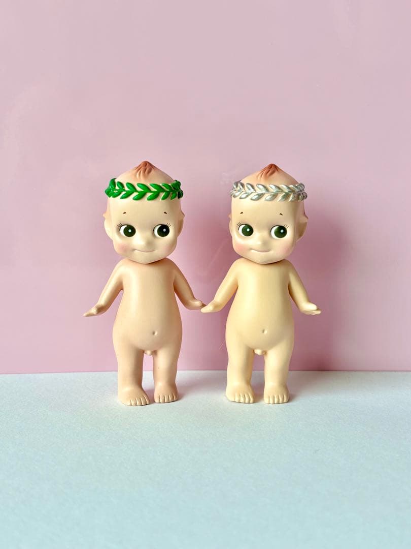 ソニーエンジェル　クラウンシリーズ シークレット　グリーン&シルバー 春の訪れを告げるソニーエンジェルの桜シリーズ第3弾。『Sonny Angel