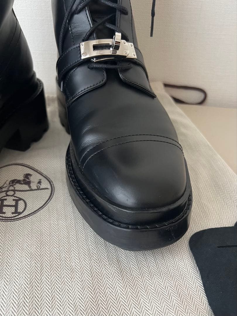 【美品】HERMES エルメス　ショートブーツ　《ファンク》　36.5