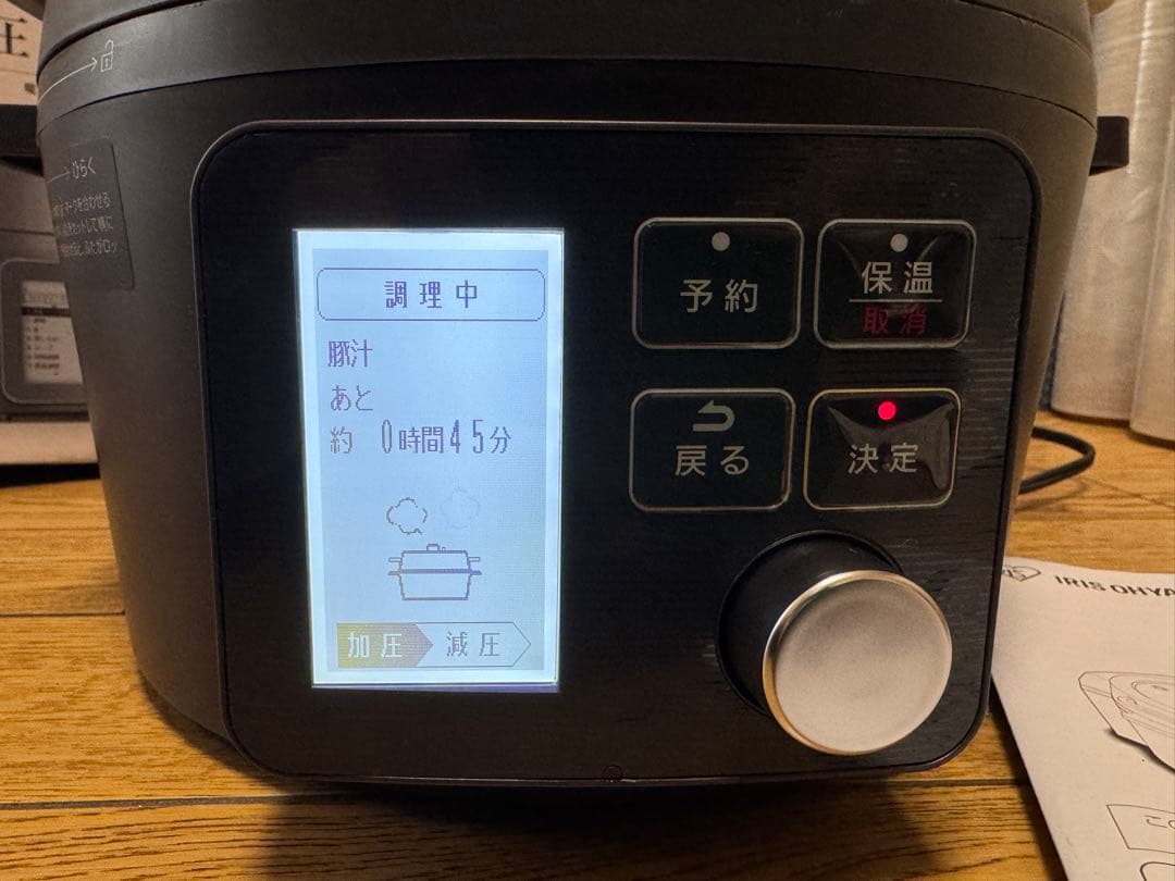 美品使用少ない アイリスオーヤマ 4L 電気圧力鍋 4.0L KPC-MA4