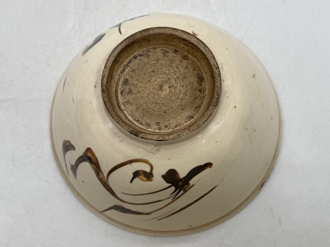 中国 宋時代 磁州窯 鐡釉茶碗 共箱 アンティーク 送料込み251219