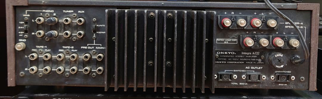 【希少・名機】ONKYO Integra A-722 プリメインアンプ - メルカリ
