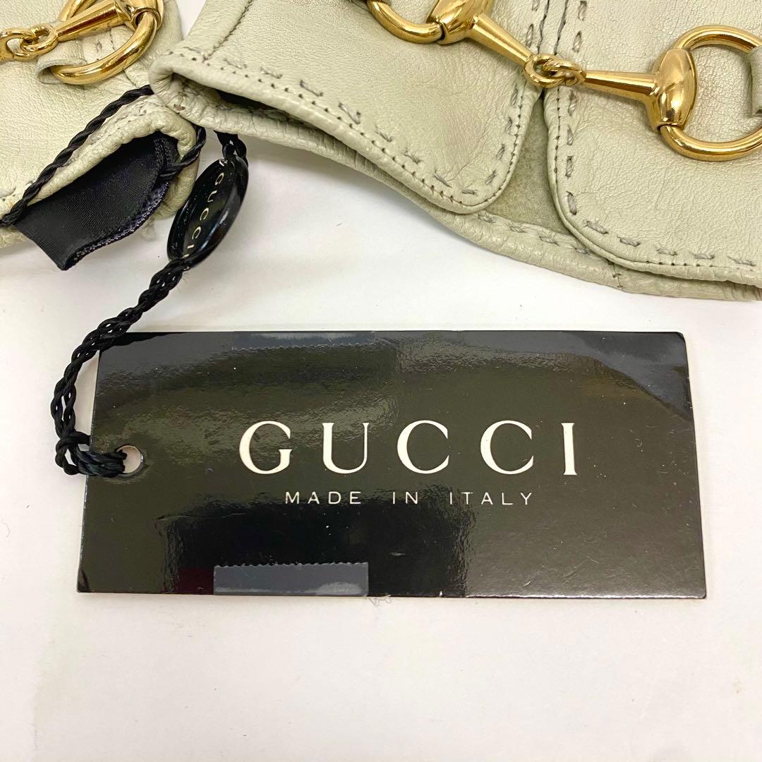 S2 未使用タグ付き グッチ GUCCI ナッパレザー グローブ 手袋 7 - メルカリ