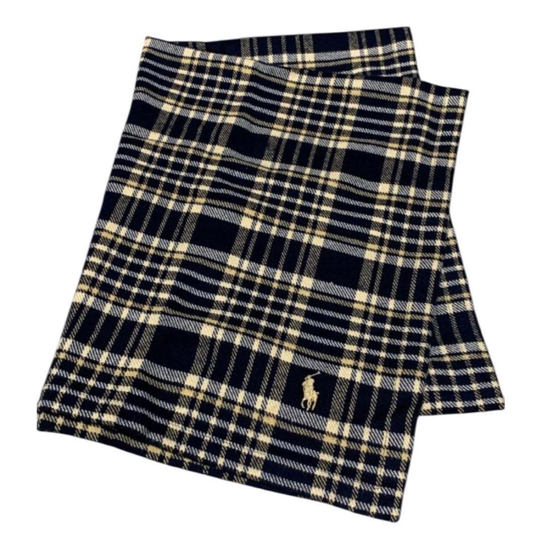 新品・タグ付】ラルフローレン ハーフブランケット チェック - メルカリ