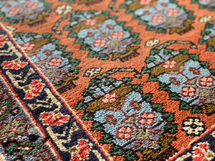 ヴィンテージ アルデビル産 ペルシャ絨毯 95.5cm×78cm