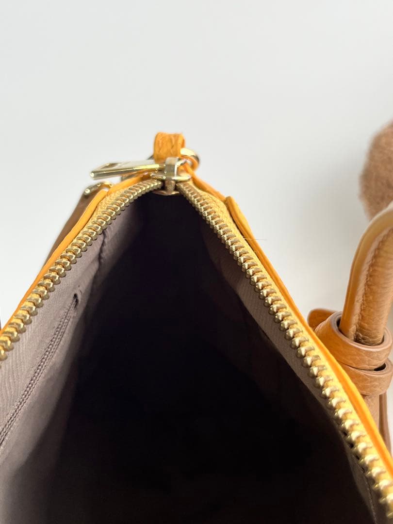 FURLA フルラ テッサ 2waイエローレザーバッグ ビタミンカラー